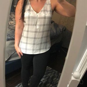 White & Black Tank